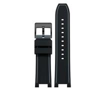 Tyogeephy Compatible con Correa Casio 5633 EFS-560 EFS-560HR-1A Edifice Series, Correa de silicona suave ajustable deportiva de repuesto compatible con 26mm