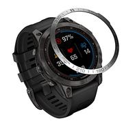 Tyogeephy Compatible con Fenix 7/Fenix 7 Pro Bisel de reloj, Acero inoxidable Polished Adhesive Cover Anti-Scratch Funda protectora para Garmin Fenix 7 Pro/Sapphire