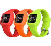 Tyogeephy Compatible con Garmin Vivofit Jr. 3 Correa para niños, Suave Sport Silicona muñequeras Compatible con GarminFit Jr. 3 Swim-Friendly Ajustable Reemplazo Niños niñas