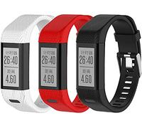 Tyogeephy Compatible con Garmin Vivosmart HR + Correa Mujeres Hombres, Reemplazo Silicona Muñequeras Correas Pulsera para Vivosmart HR Plus, Approach X10, X40