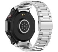 Tyogeephy Compatibles con Correa de Acero Inoxidable Metálica Amazfit T-REX 3, Transpirable, Resistente al Sudor, Perfecta para Deportes