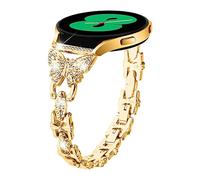 Tyogeephy Correa Compatible con Amazfit Bip 3 pro/GTS4 Mini/GTS 3/Galaxy Watch 5, Reemplazo Metal Acero Inoxidable Correa para Garmin vivomove Trend Special Edition