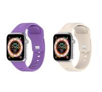 Tyogeephy Correa Compatible con Apple Watch Correa 38mm 40mm 41mm 42mm 44mm 45mm 49mm, Pulseras de Repuesto Deportivas Impermeable de Silicona Suave para iWatch Series 8 7 6 5 4 3 2 1 SE Ultra