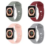 Tyogeephy Correa Compatible con Apple Watch Correa 38mm 40mm 41mm 42mm 44mm 45mm 49mm, Pulseras de Repuesto Deportivas Impermeable de Silicona Suave para iWatch Series 8 7 6 5 4 3 2 1 SE Ultra
