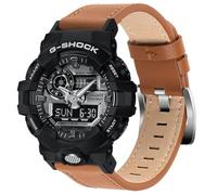 Tyogeephy Correa Compatible con G-SHOCK DW 5600/GWB 5600/GA 2100, Hombres Mujeres Ajustable Reemplazo Cuero Correas Compatible con G SHOCK 16mm