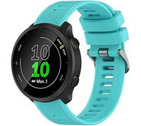 Tyogeephy Correa Compatible con Garmin Forerunner 55 20 mm Suave Silicona Reemplazo Pulsera para Forerunner 158/645/venu Sq/Watch Active 2/Galaxy watch 42MM