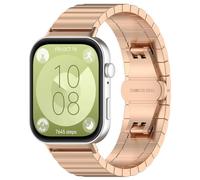 Tyogeephy Correa Compatible con Huawei watch Fit 3, Pulsera Repuesto Metal De Acero Inoxidabl, Hombres Mujeres Ajustable Correa Compatible con Huawei watch Fit 3