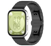 Tyogeephy Correa Compatible con Huawei watch Fit 3, Pulsera Repuesto Metal De Acero Inoxidabl, Hombres Mujeres Ajustable Correa Compatible con Huawei watch Fit 3