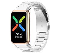 Tyogeephy Correa Compatible con OPPO WATCH FREE, Acero inoxidable Metal Correa Reemplazo Sport Pulsera Compatible con OPPO WATCH FREE Muñequera