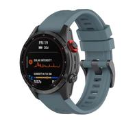 Tyogeephy Correa Compatible con Pulsera Garmin Descent mk3 43mm/mk3i 43mm/Epix Pro 42mm, Suave Silicona Nailon Acero Inoxidable Correa de Repuesto, Resistente al Sudor Pulseras de Repuesto