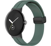 Tyogeephy Correa Compatible con Pulsera Google Pixel Watch 2 / Pixel Watch, Suave Silicona Nailon Acero Inoxidable Correa de Repuesto, Resistente al Sudor Pulseras de Repuesto