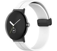 Tyogeephy Correa Compatible con Pulsera Google Pixel Watch 2 / Pixel Watch, Suave Silicona Nailon Acero Inoxidable Correa de Repuesto, Resistente al Sudor Pulseras de Repuesto