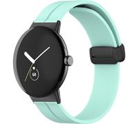 Tyogeephy Correa Compatible con Pulsera Google Pixel Watch 2 / Pixel Watch, Suave Silicona Nailon Acero Inoxidable Correa de Repuesto, Resistente al Sudor Pulseras de Repuesto