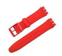 Tyogeephy Correa Compatibles con Swatch 16mm 17mm 19mm 20mm Correas, Muñequeras Deportivas de Silicona Suave de Repuesto para Mujeres Hombres