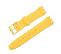 Tyogeephy Correa Compatibles con Swatch 16mm 17mm 19mm 20mm Correas, Muñequeras Deportivas de Silicona Suave de Repuesto para Mujeres Hombres