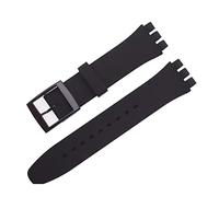 Tyogeephy Correa Compatibles con Swatch 16mm 17mm 19mm 20mm Correas, Muñequeras Deportivas de Silicona Suave de Repuesto para Mujeres Hombres