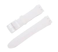 Tyogeephy Correa Compatibles con Swatch 16mm 17mm 19mm 20mm Correas, Muñequeras Deportivas de Silicona Suave de Repuesto para Mujeres Hombres