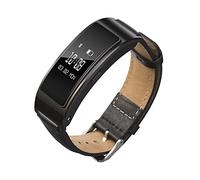Tyogeephy Correa de cuero compatible con Huawei Watch Fit mini/Band B7/B6/B3, correa ajustable de cuero genuino con hebilla de acero inoxidable, correa de repuesto para Huawei Talkband B7