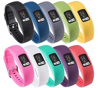 Tyogeephy Correa para Garmin Vivofit 4, Suave Silicona Reemplazo Correa para el rastreador de actividad Garmin Vivofit 4, Pequeño, Grande