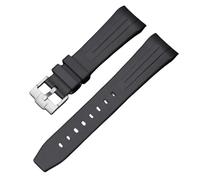 Tyogeephy Correa para Reloj Swatch X Blancpain MoonSwatch Rolex de 22mm Correa de Repuesto de Silicona Goma Correa Curva sin huecos, Pulsera de Repuesto de Reloj de Caucho 22mm