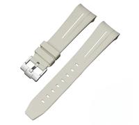 Tyogeephy Correa para Reloj Swatch X Blancpain MoonSwatch Rolex de 22mm Correa de Repuesto de Silicona Goma Correa Curva sin huecos, Pulsera de Repuesto de Reloj de Caucho 22mm