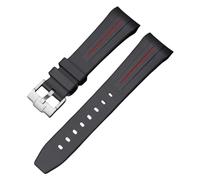 Tyogeephy Correa para Reloj Swatch X Blancpain MoonSwatch Rolex de 22mm Correa de Repuesto de Silicona Goma Correa Curva sin huecos, Pulsera de Repuesto de Reloj de Caucho 22mm