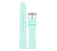 Tyogeephy Correa para Reloj Swatch X Blancpain MoonSwatch Rolex SEIKO de 22mm Correa de Repuesto de Silicona Goma Correa Curva sin huecos, Pulsera de Repuesto de Reloj de Caucho 22mm