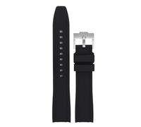 Tyogeephy Correa para Reloj Swatch X Blancpain MoonSwatch Rolex SEIKO de 22mm Correa de Repuesto de Silicona Goma Correa Curva sin huecos, Pulsera de Repuesto de Reloj de Caucho 22mm