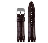 Tyogeephy Correa para Swatch Irony Series YVS423 420 21mm, Hombres Mujeres Correas de Repuesto de Cuero para YVS423 420 21mm