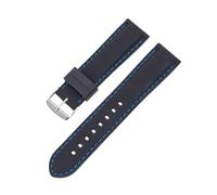 Tyogeephy Correa Silicona Compatible con 16mm/18mm/20mm/22mm/24mm Pulsera de Repuesto para 16mm/18mm/20mm/22mm/24mm Watch Band