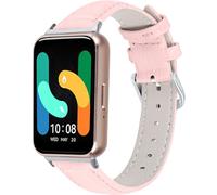 Tyogeephy Correas Compatible con Samsung Galaxy Watch Fit 3, Correas de Repuesto Ajustables Cuero Genuino Correa de Repuesto para Galaxy Watch Fit 3