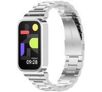Tyogeephy Correas compatibles con Xiaomi band 9 active, bandas de metal de acero inoxidable para negocios, pulsera de repuesto para Redmi Band 3