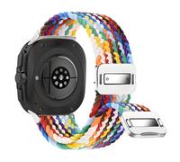 Tyogeephy Correas de reloj compatibles con Galaxy watch 7 Ultra 47mm, correa deportiva de nailon de camuflaje militar con diseño de bucle tejido