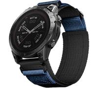 Tyogeephy Correas de reloj compatibles con Garmin Fenix 8 51MM/Fenix 7x/6X/5X/Enduro 3/Tactix 7 pro, correa deportiva de nailon de camuflaje militar con diseño de bucle tejido