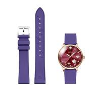 Tyogeephy FKM Correas de Reloj Compatibles con 14mm/15mm/16mm/17mm/18mm, Correas Deportivas de Silicona para Mujer y Hombre, Pulsera de Repuesto