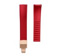 Tyogeephy FKM CTS Cinturino per Orologio 16-22mm Chiusura Rapida in Silicone Impermeabile Resistente ai Raggi UV per Omega e Orologi - Tagliabile su Misura