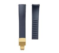 Tyogeephy FKM CTS Cinturino per Orologio 16-22mm Chiusura Rapida in Silicone Impermeabile Resistente ai Raggi UV per Omega e Orologi - Tagliabile su Misura