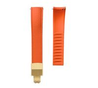 Tyogeephy FKM CTS Cinturino per Orologio 16-22mm Chiusura Rapida in Silicone Impermeabile Resistente ai Raggi UV per Omega e Orologi - Tagliabile su Misura
