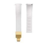 Tyogeephy FKM CTS Cinturino per Orologio 16-22mm Chiusura Rapida in Silicone Impermeabile Resistente ai Raggi UV per Omega e Orologi - Tagliabile su Misura