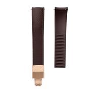 Tyogeephy FKM CTS Cinturino per Orologio 16-22mm Chiusura Rapida in Silicone Impermeabile Resistente ai Raggi UV per Omega e Orologi - Tagliabile su Misura