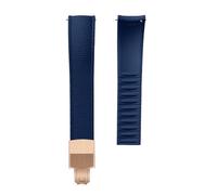 Tyogeephy FKM CTS Cinturino per Orologio 16-22mm Chiusura Rapida in Silicone Impermeabile Resistente ai Raggi UV per Omega e Orologi - Tagliabile su Misura