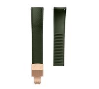 Tyogeephy FKM CTS Cinturino per Orologio 16-22mm Chiusura Rapida in Silicone Impermeabile Resistente ai Raggi UV per Omega e Orologi - Tagliabile su Misura