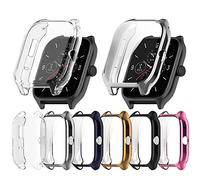Tyogeephy Funda Compatible con Amazfit GTS 4 Protector de Pantalla, Cobertura Completa Suave TPU Cubierta Cover Case para Amazfit GTS 4