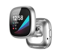 Tyogeephy Funda Compatible con Fitbit Versa 3/Sense Protector de pantalla Suave TPU Resistente a los arañazos Full Cover para Versa 3/Sense Smartwatch Accesorios