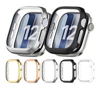 Tyogeephy Funda en Polycarbonato para Apple Watch Series 12 43mm & 47mm - Protección 360° con Borde Reforzado