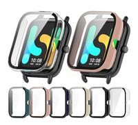 Tyogeephy Funda para HayLou RS4 Plus (LS11/LS12) con Protector de Pantalla de Cristal Vidrio Templado, Protección Completa Duro PC Carcasa