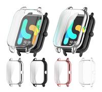 Tyogeephy Funda para HayLou RS4 Plus(LS11/LS12), Cubierta Completa Protector de Pantalla Carcasa Protectora Transparente Suave TPU Silicona Caso Anti-Arañazos Case Cover