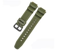 Tyogeephy Impermeable resina natural Reemplazo Correa 18mm para Casio AQ- S800W SGW-300H MRW-200H AE-1200 W-800H W-735H