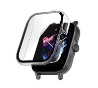 Tyogeephy Pantalla Protector Funda Compatible con Amazfit GTS 3 Watch TPU Delgado Funda [3D Full Coverage] Shell protector para Amazfit GTS 3