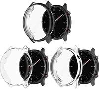 Tyogeephy Pantalla Protector Fundas Compatible con Amazfit GTR 2 & Amazfit GTR 2e Watch TPU Delgado Funda Protectora [Plating Metal Color Frame] [3D Full Coverage] Shell Protector para GTR 2 Watch